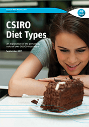 Front page of the CSIRO Diet Types report