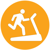 icon of man on treadmill