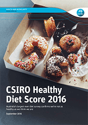 Front page of the CSIRO Healthy Diet Score report