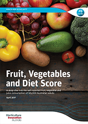 Front page of the Fruit, Vegetables and Diet Score report