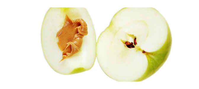 Healthy snack of apples