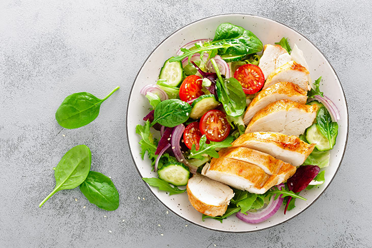 Lean protein in a salad