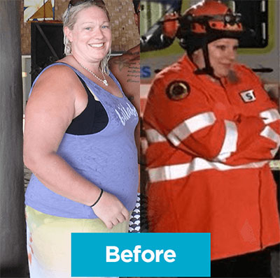 Kelly before weight loss