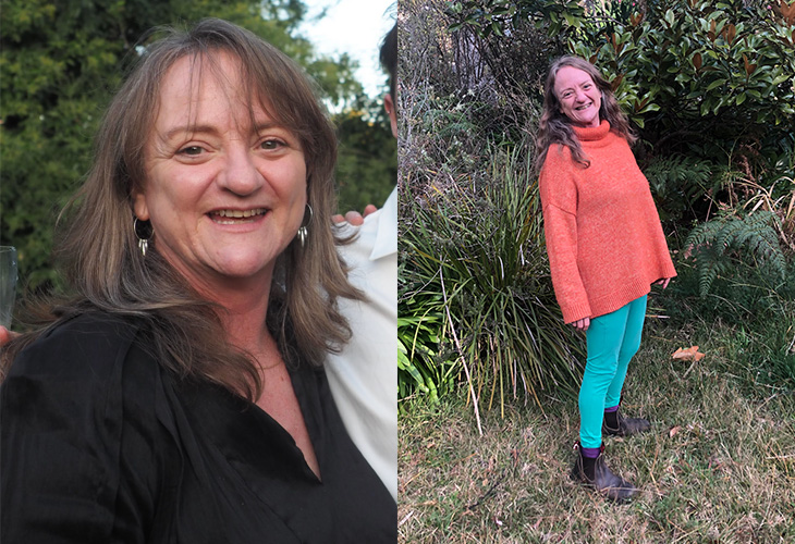 Amanda before and after photo.