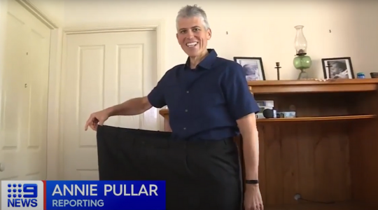 Terry reaches 100 kg weight loss goal in isolation: Nine News