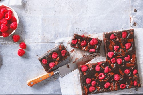 Chocolate raspberry brownies
